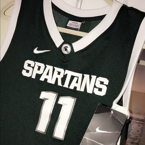 Michigan State Youth L/XL basketball jersey